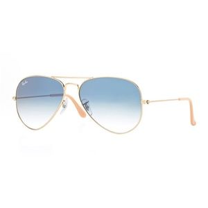 Ray-Ban Cool Aviator Light Blue Gradient Lens Gold